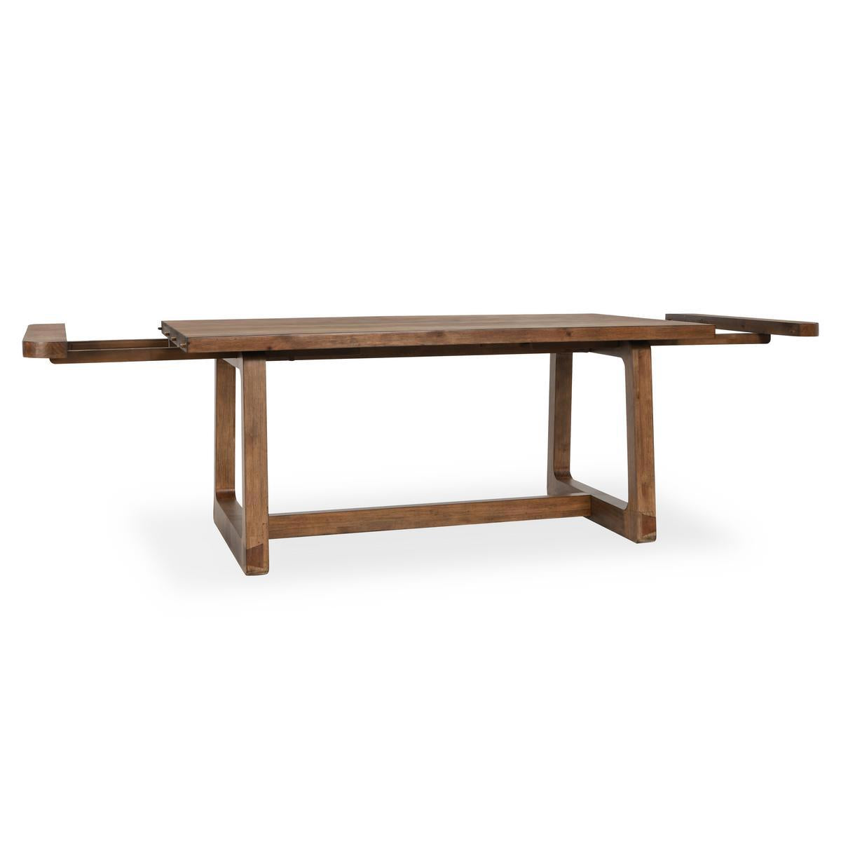 Smoke Brown Reclaimed Pine Wood Dining Table Lyra Extendable Dining Table Collection