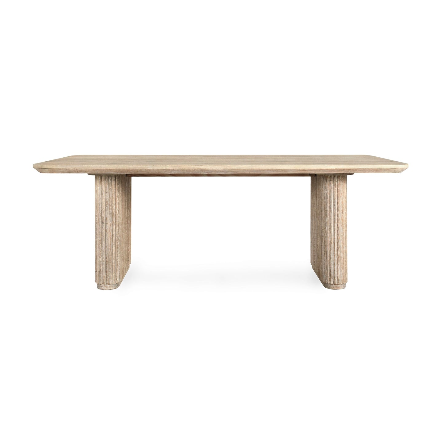 Cream Washed Oak Veneer Dining Table Vander Dining Table Collection