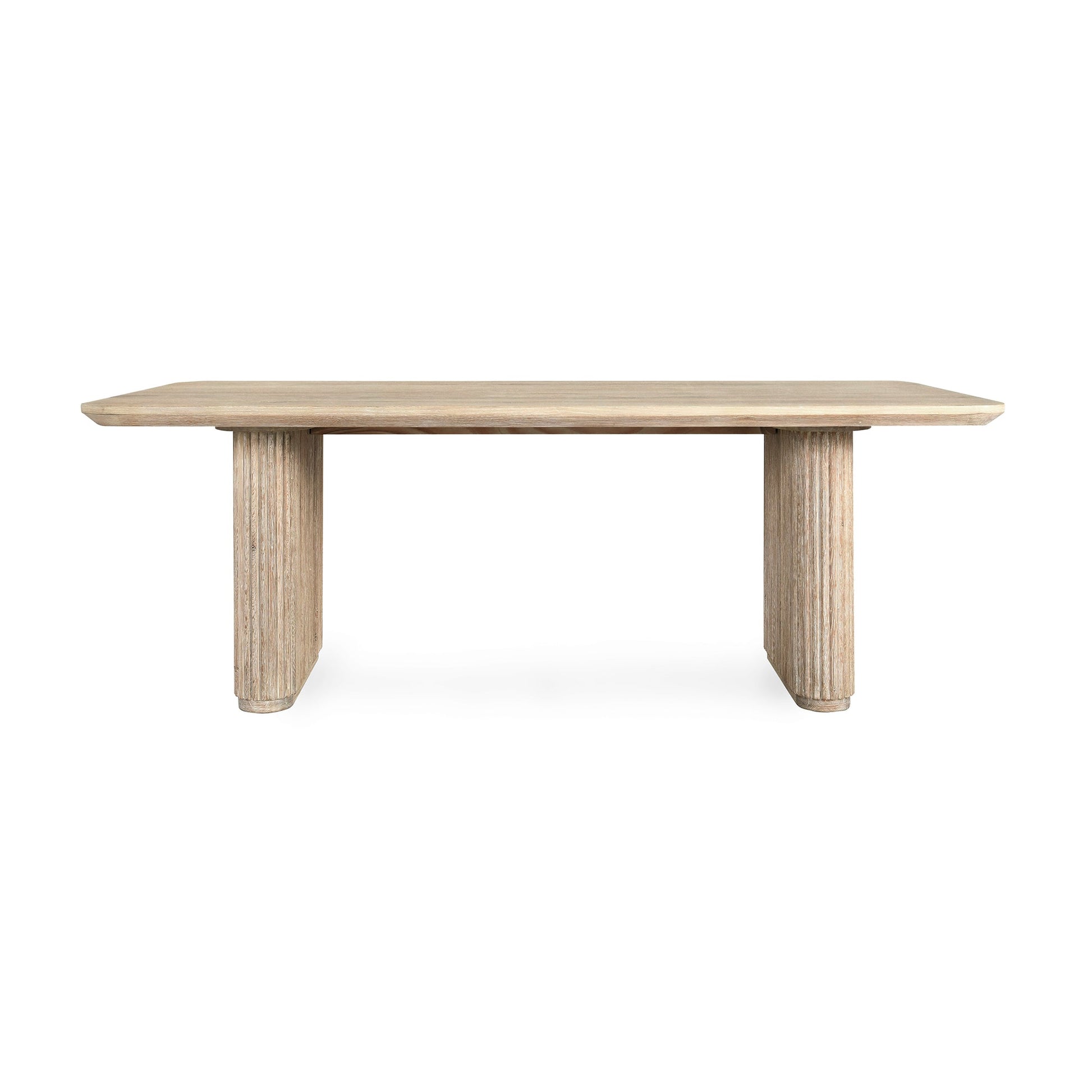 Cream Washed Oak Veneer Dining Table Vander Dining Table Collection