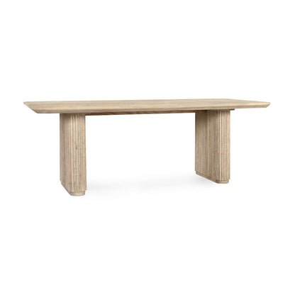 Cream Washed Oak Veneer Dining Table Vander Dining Table Collection
