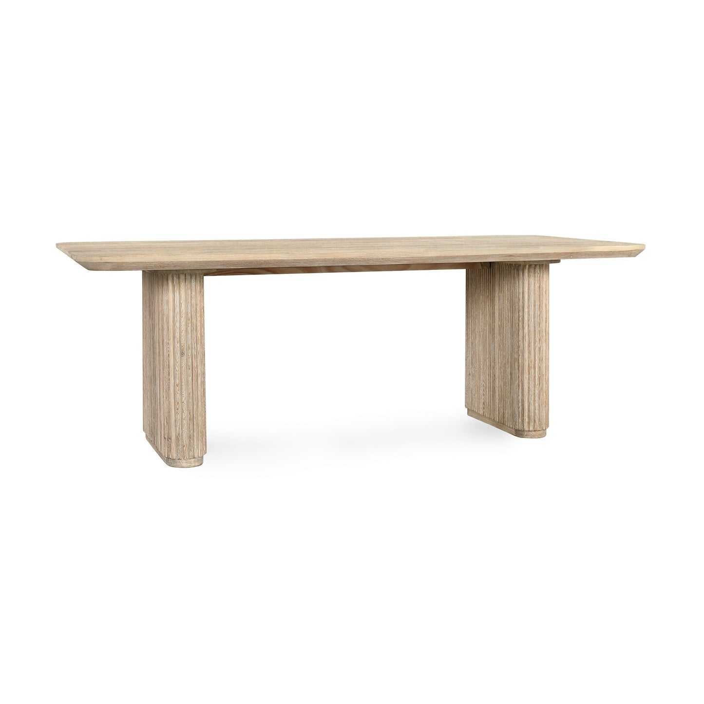 Cream Washed Oak Veneer Dining Table Vander Dining Table Collection
