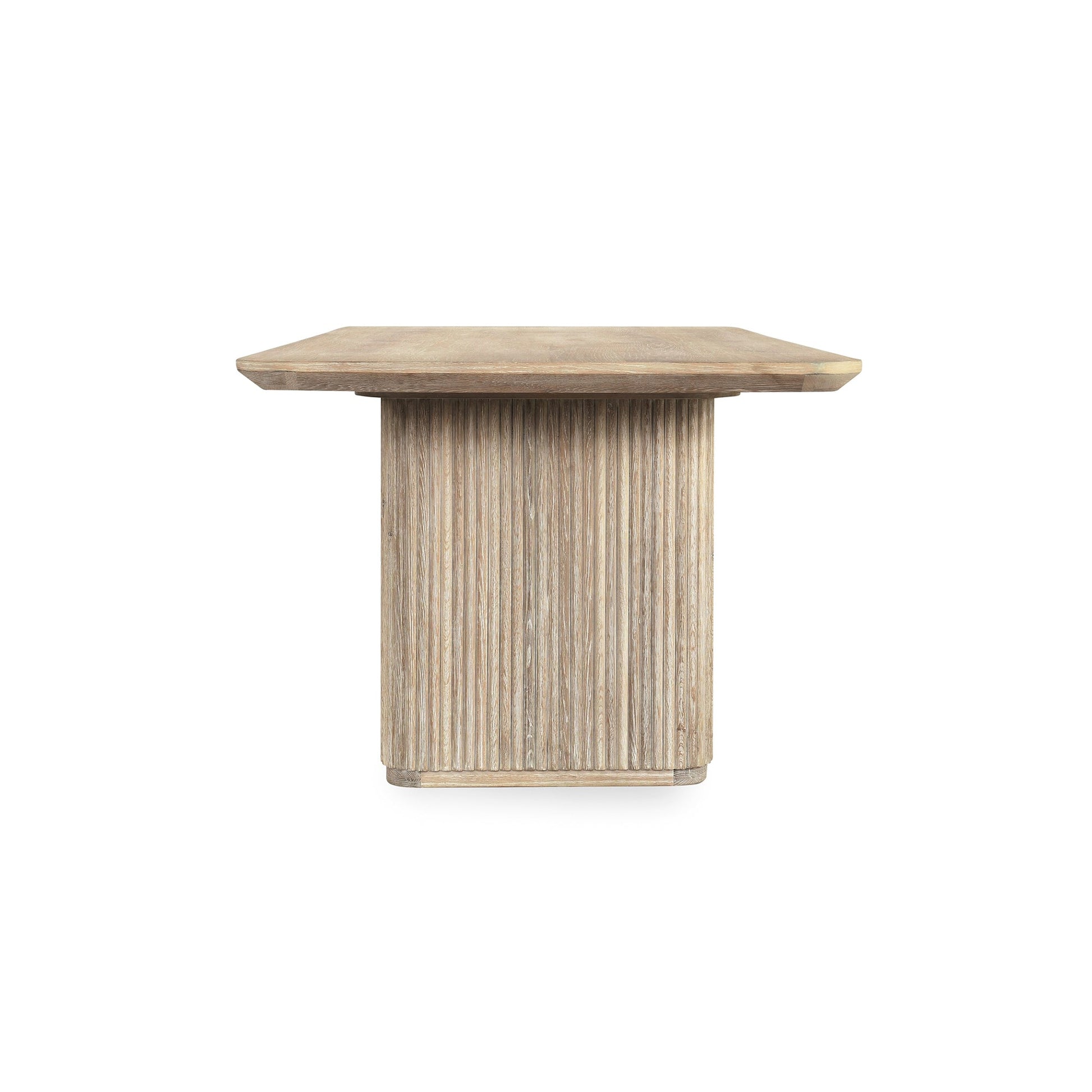 Cream Washed Oak Veneer Dining Table Vander Dining Table Collection