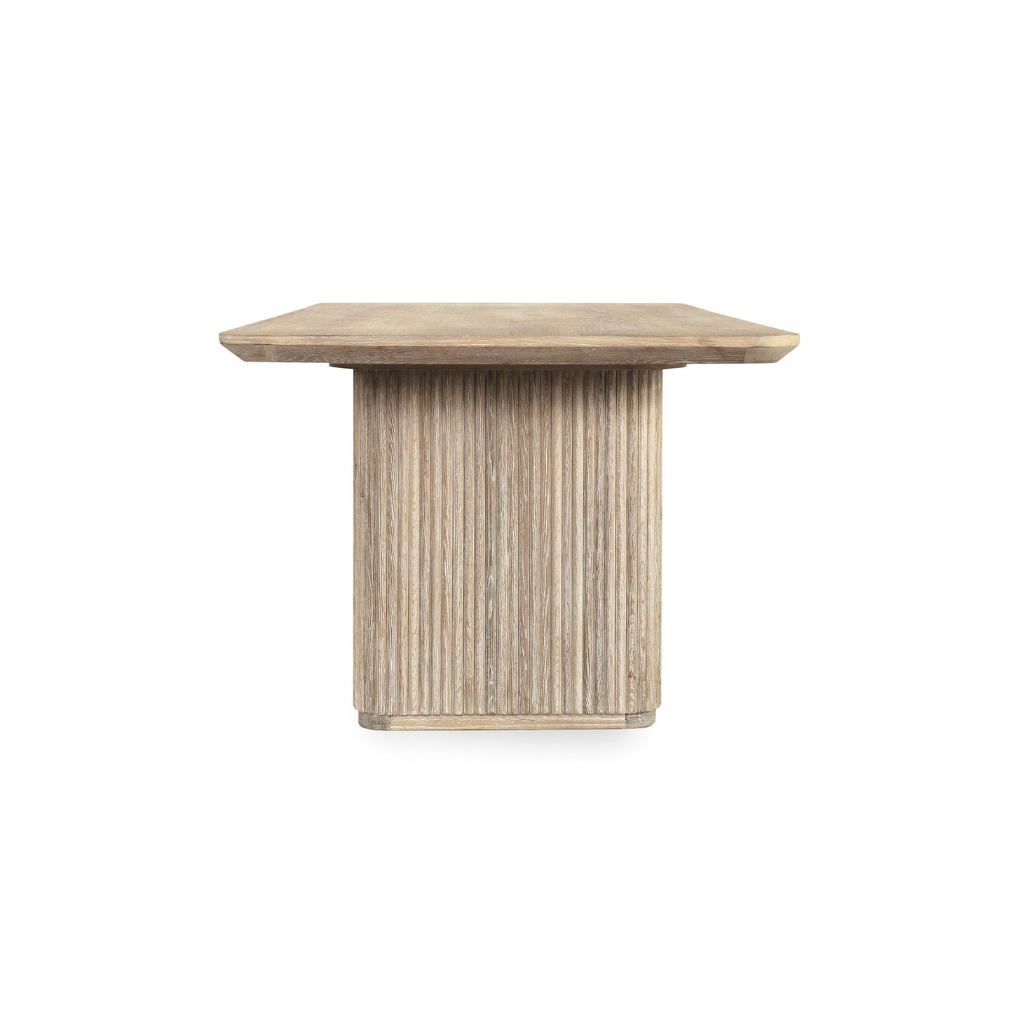 Cream Washed Oak Veneer Dining Table Vander Dining Table Collection