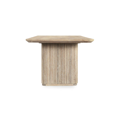 Cream Washed Oak Veneer Dining Table Vander Dining Table Collection