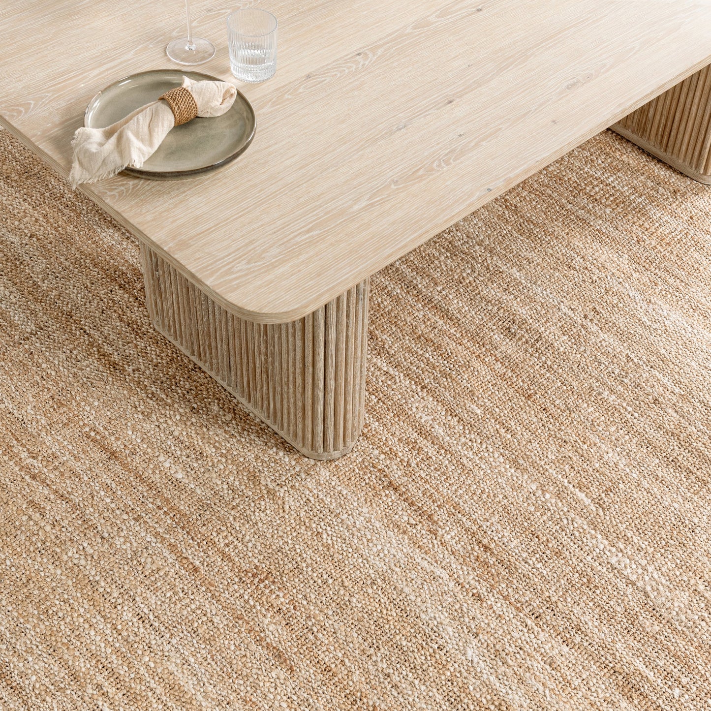 Cream Washed Oak Veneer Dining Table Vander Dining Table Collection