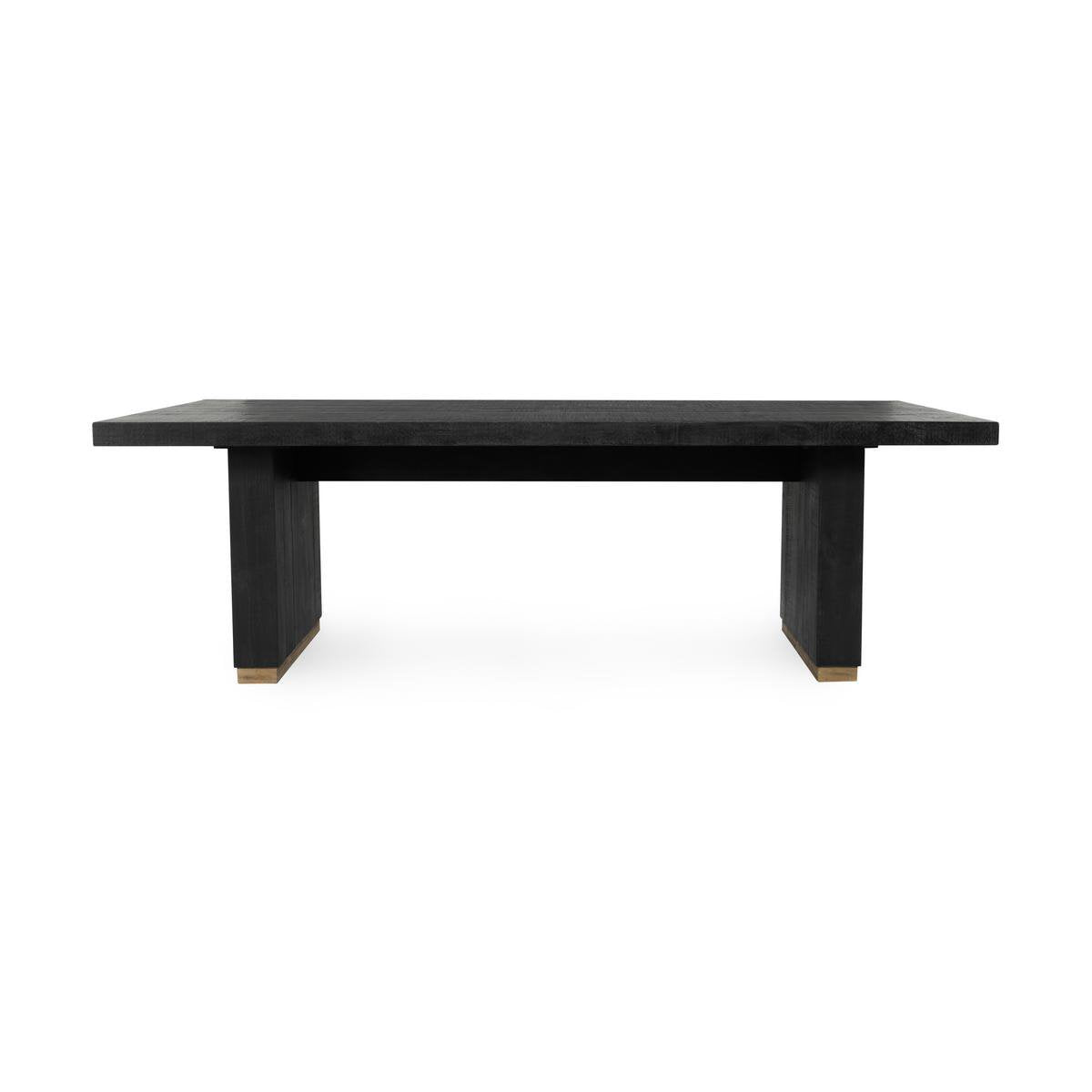 Carbon Black Reclaimed Pine Dining Table Lynx Dining Table Collection