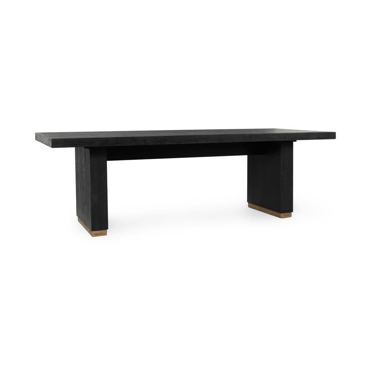 Carbon Black Reclaimed Pine Dining Table Lynx Dining Table Collection