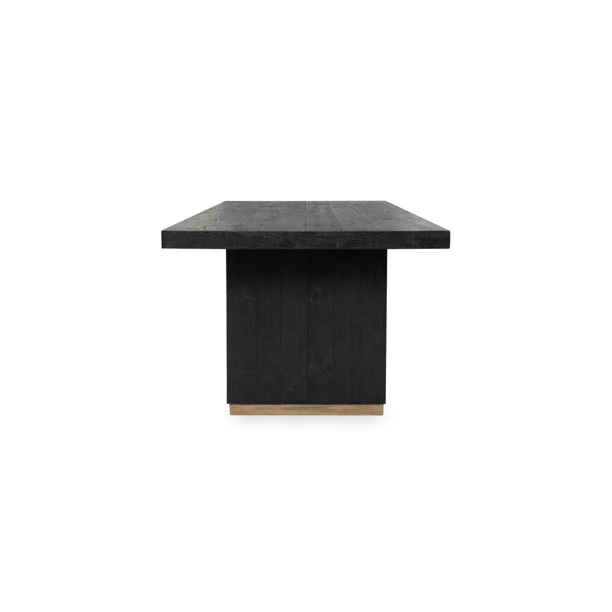 Carbon Black Reclaimed Pine Dining Table Lynx Dining Table Collection
