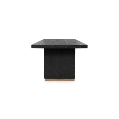 Carbon Black Reclaimed Pine Dining Table Lynx Dining Table Collection