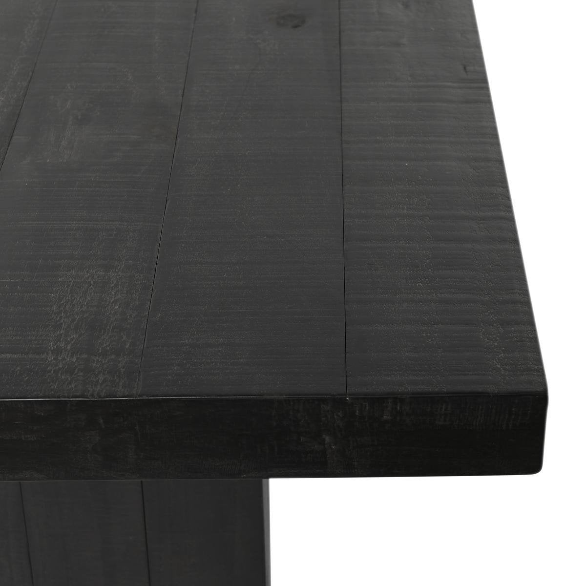 Carbon Black Reclaimed Pine Dining Table Lynx Dining Table Collection