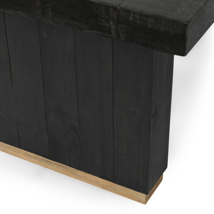 Carbon Black Reclaimed Pine Dining Table Lynx Dining Table Collection