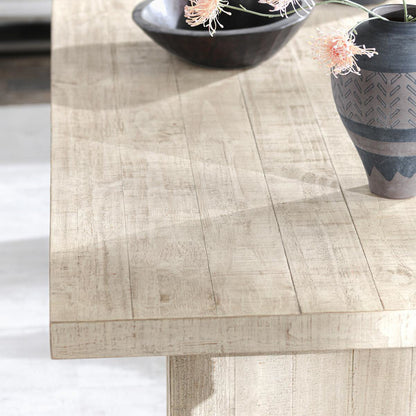 Antique White Reclaimed Pine Dining Table Lynx Dining Table Collection