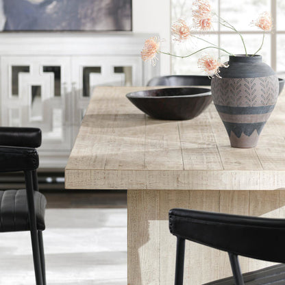 Antique White Reclaimed Pine Dining Table Lynx Dining Table Collection