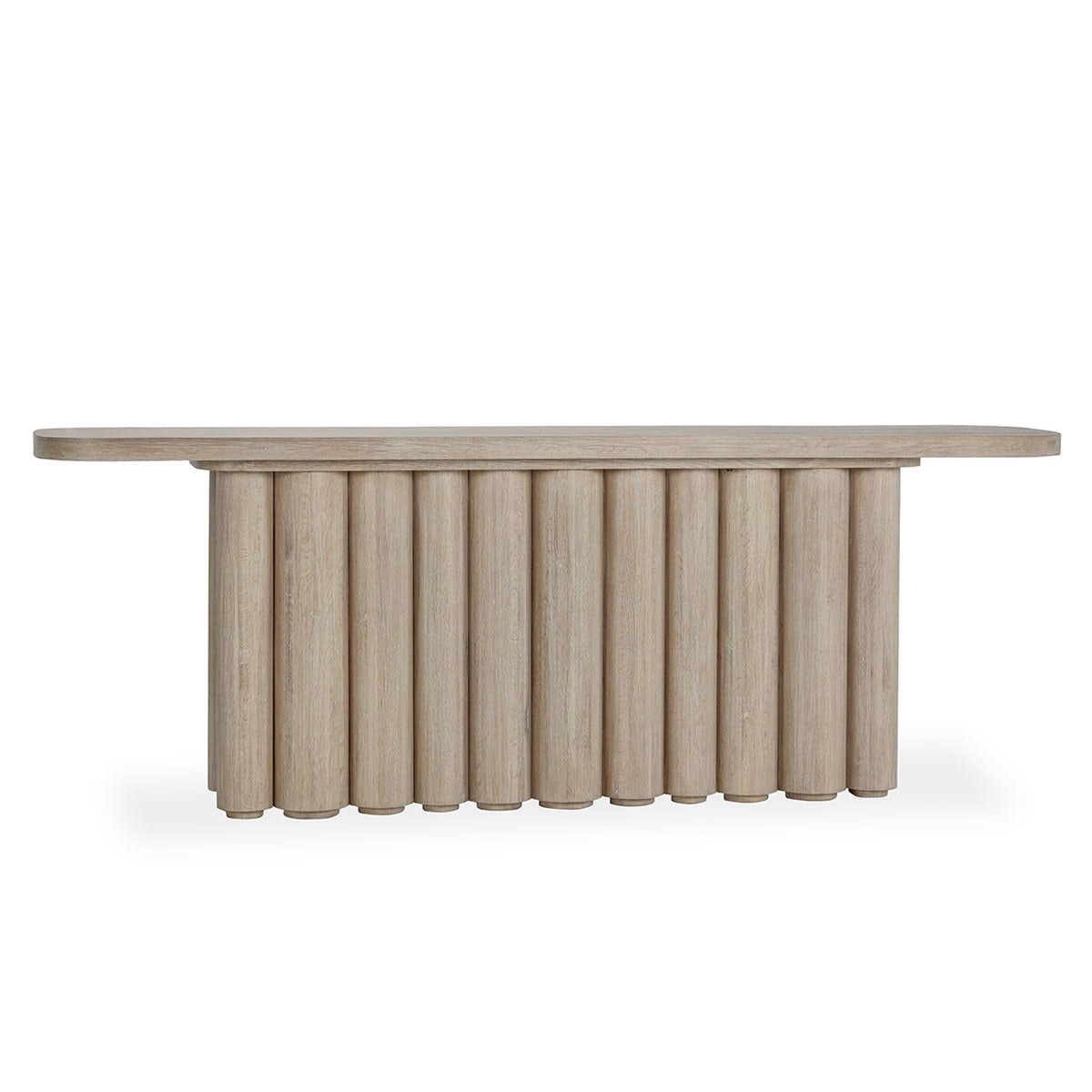 Cream Washed Oak Veneer Console Table Tiber Console Table Collection
