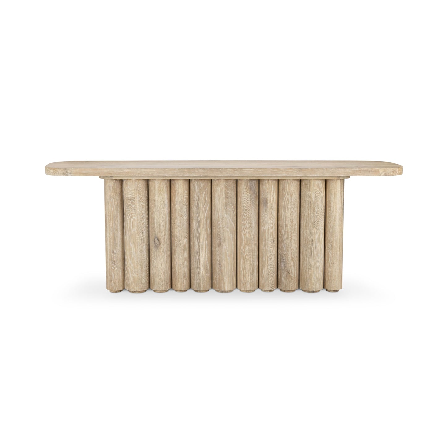 Cream Washed Oak Veneer Console Table Tiber Console Table Collection