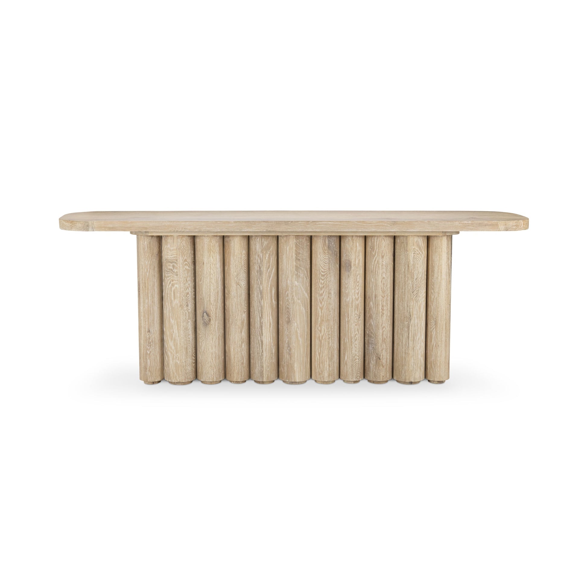 Cream Washed Oak Veneer Console Table Tiber Console Table Collection