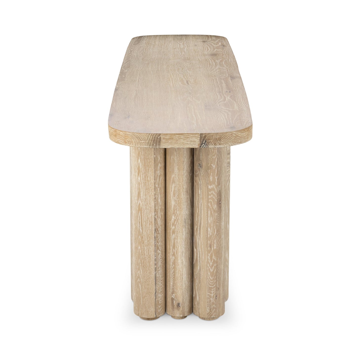Cream Washed Oak Veneer Console Table Tiber Console Table Collection