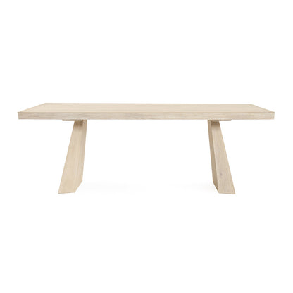 Cream Washed Oak Veneer Dining Table Sanford Dining Table Collection