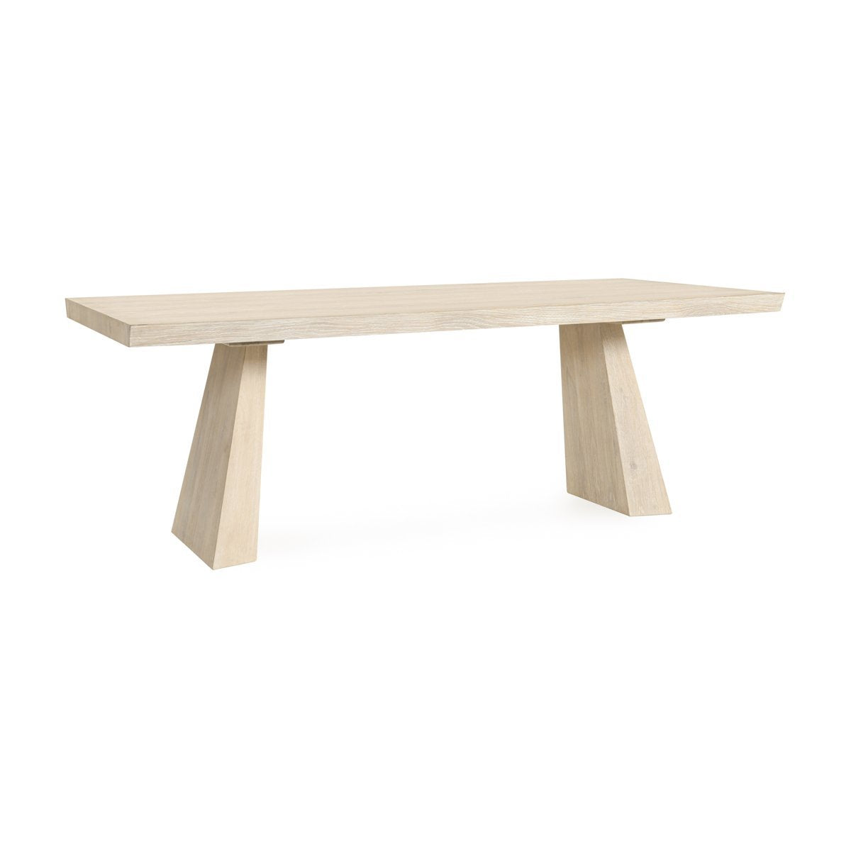 Cream Washed Oak Veneer Dining Table Sanford Dining Table Collection