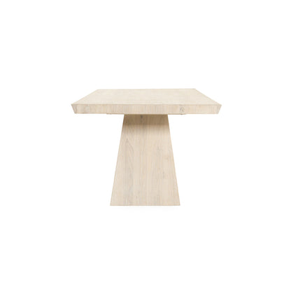 Cream Washed Oak Veneer Dining Table Sanford Dining Table Collection