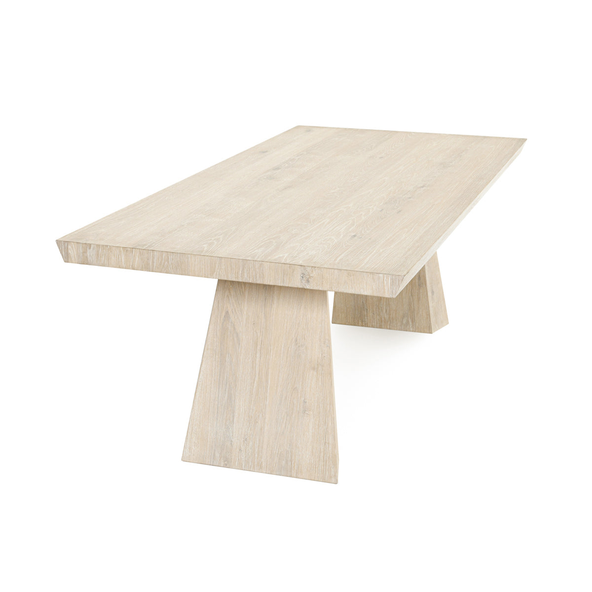 Cream Washed Oak Veneer Dining Table Sanford Dining Table Collection
