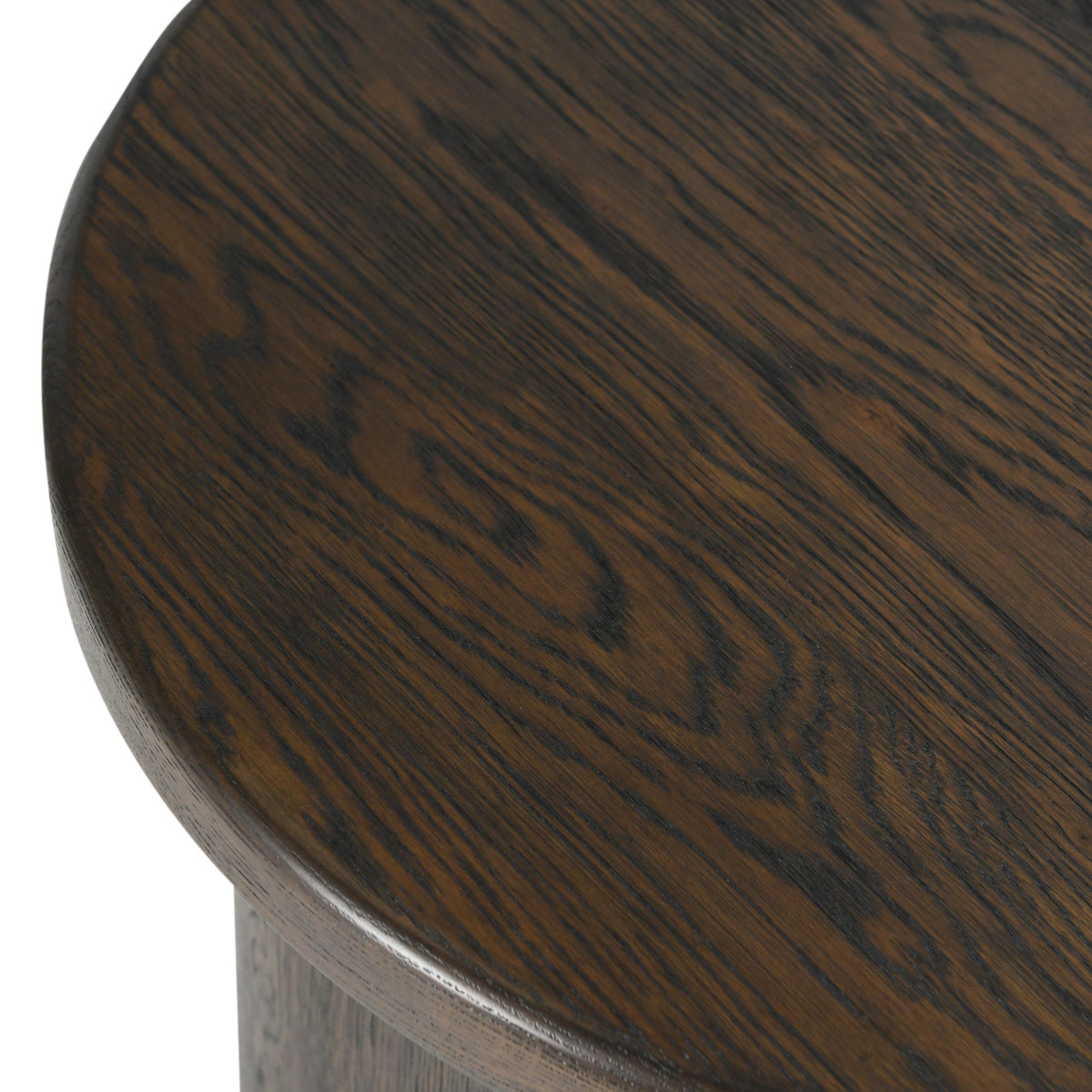Coffee Brown Oak Veneer Accent & End Table Runa End Table Collection