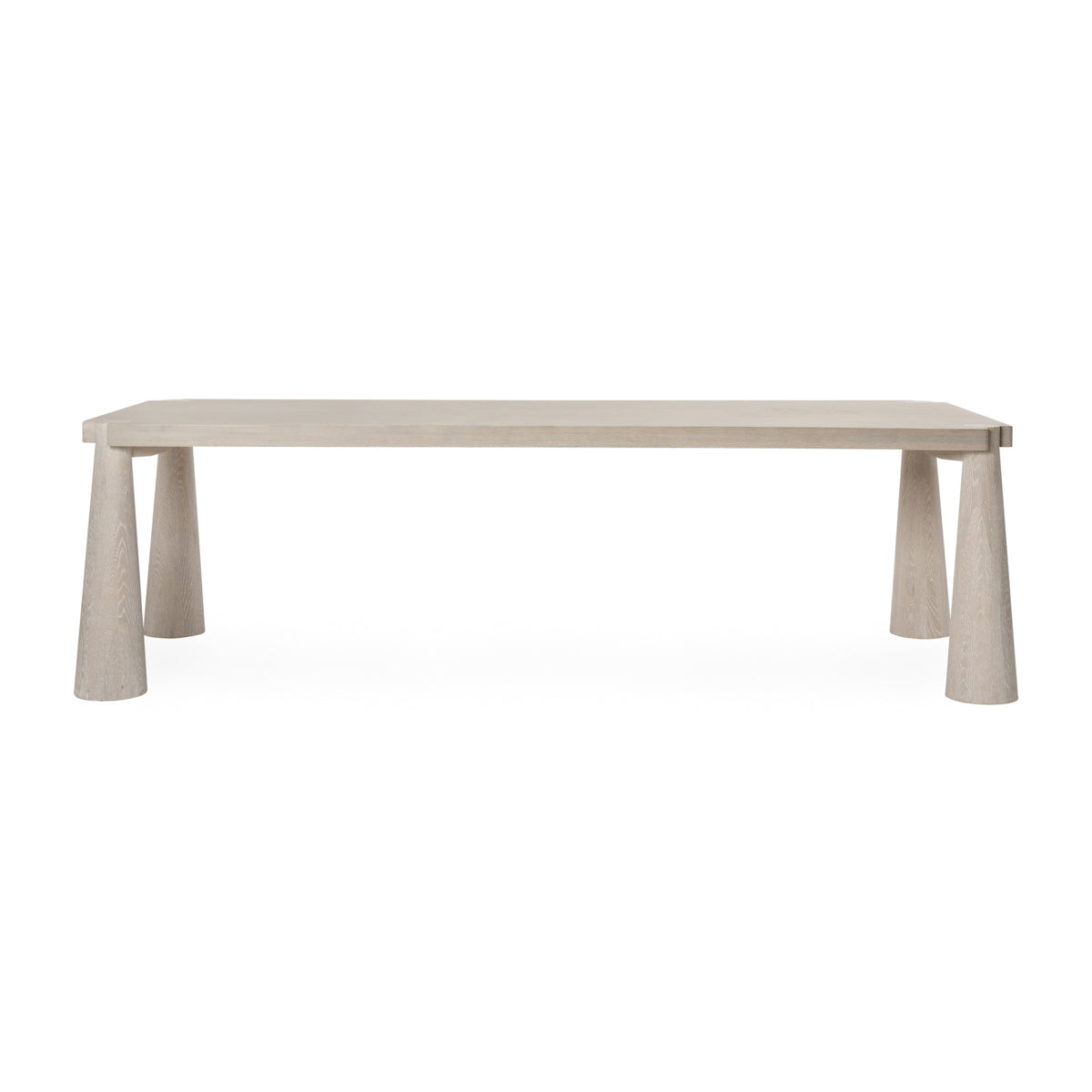 Milk White Oak Wood Dining Table Atrop Dining Table Collection