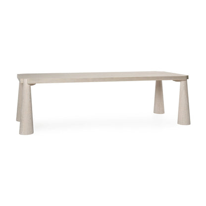 Milk White Oak Wood Dining Table Atrop Dining Table Collection