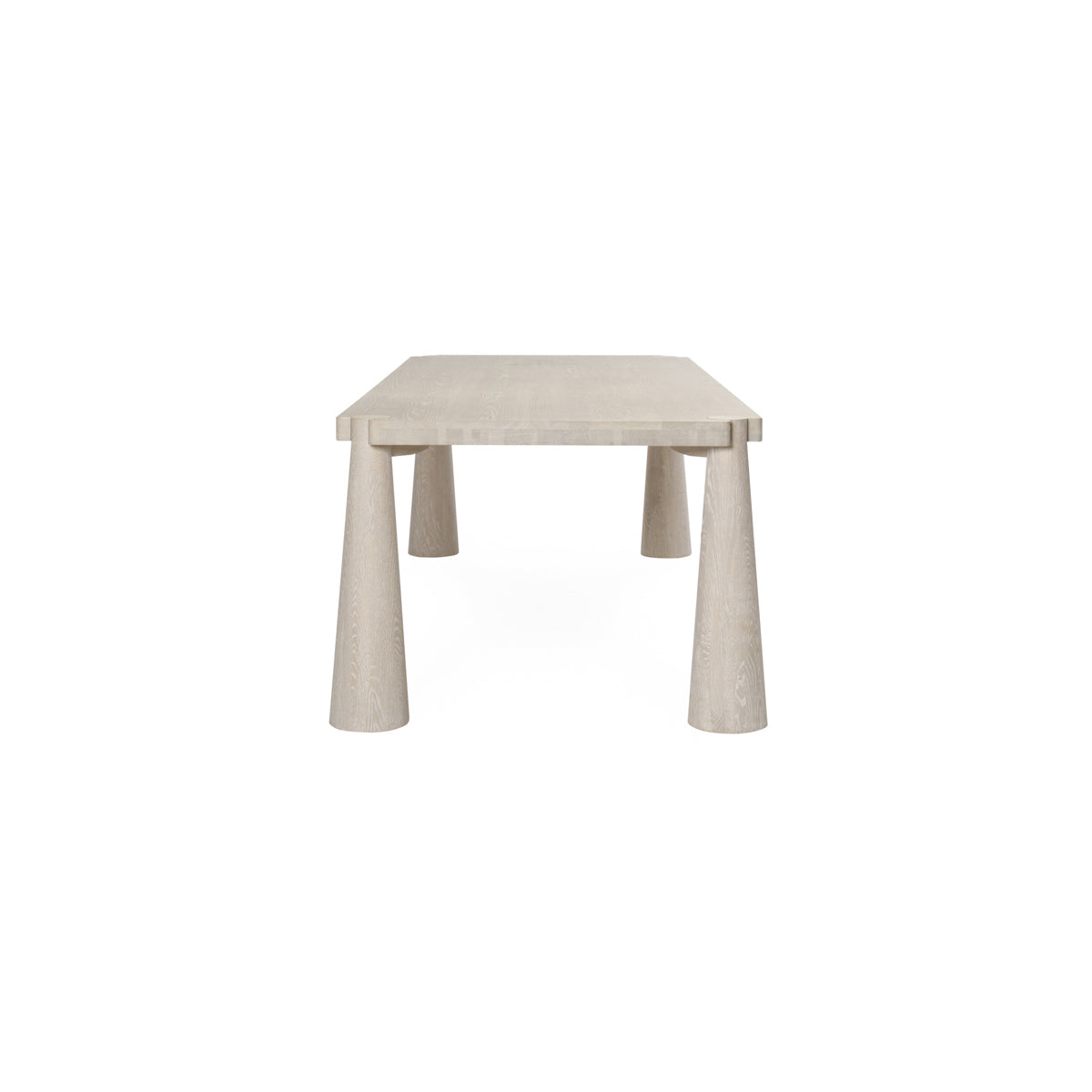 Milk White Oak Wood Dining Table Atrop Dining Table Collection