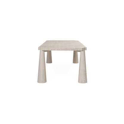 Milk White Oak Wood Dining Table Atrop Dining Table Collection