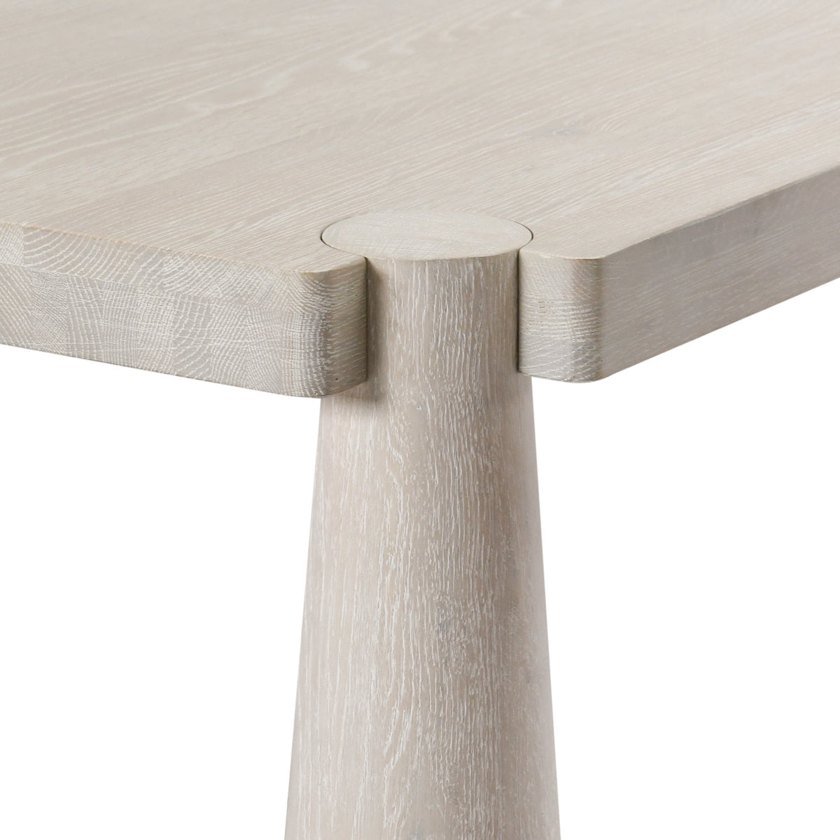 Milk White Oak Wood Dining Table Atrop Dining Table Collection