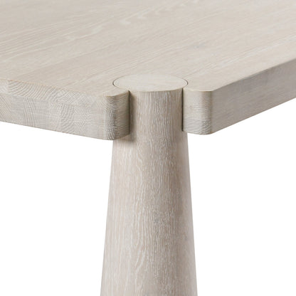 Milk White Oak Wood Dining Table Atrop Dining Table Collection