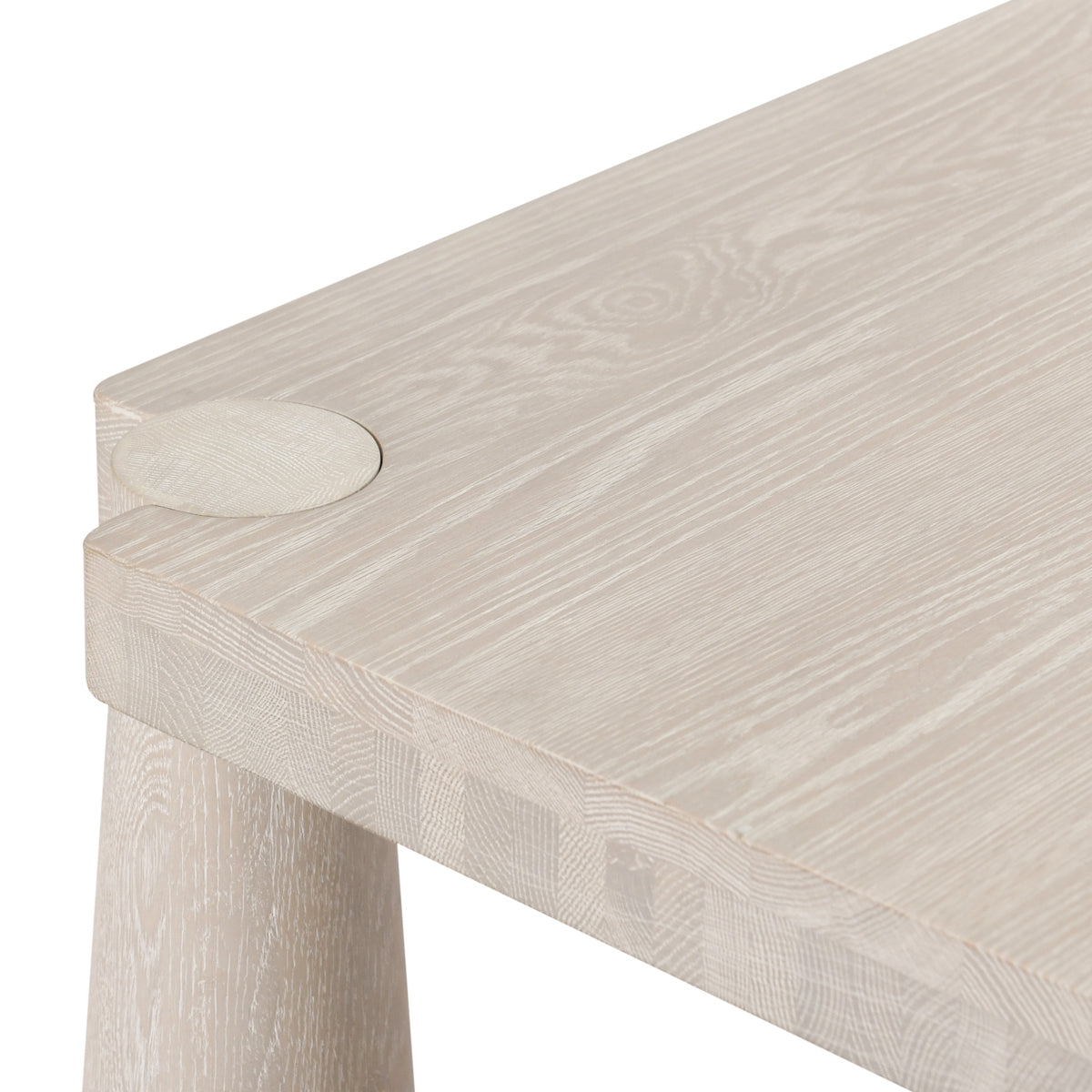 Milk White Oak Wood Dining Table Atrop Dining Table Collection