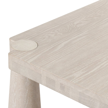 Milk White Oak Wood Dining Table Atrop Dining Table Collection