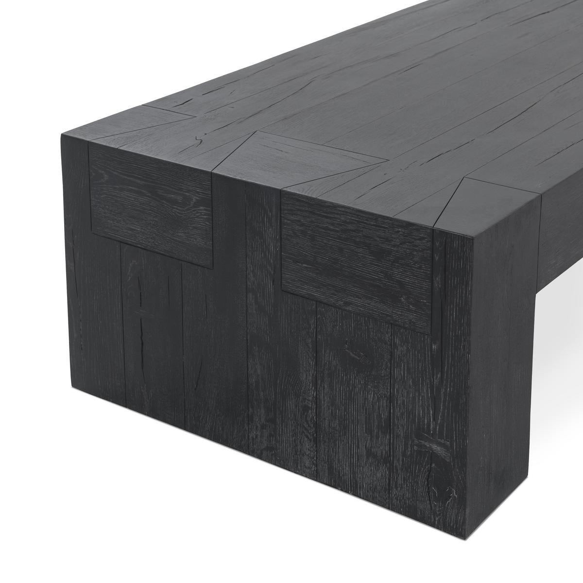 Aged Black Reclaimed Oak Coffee Table Bristol Coffee Table Collection