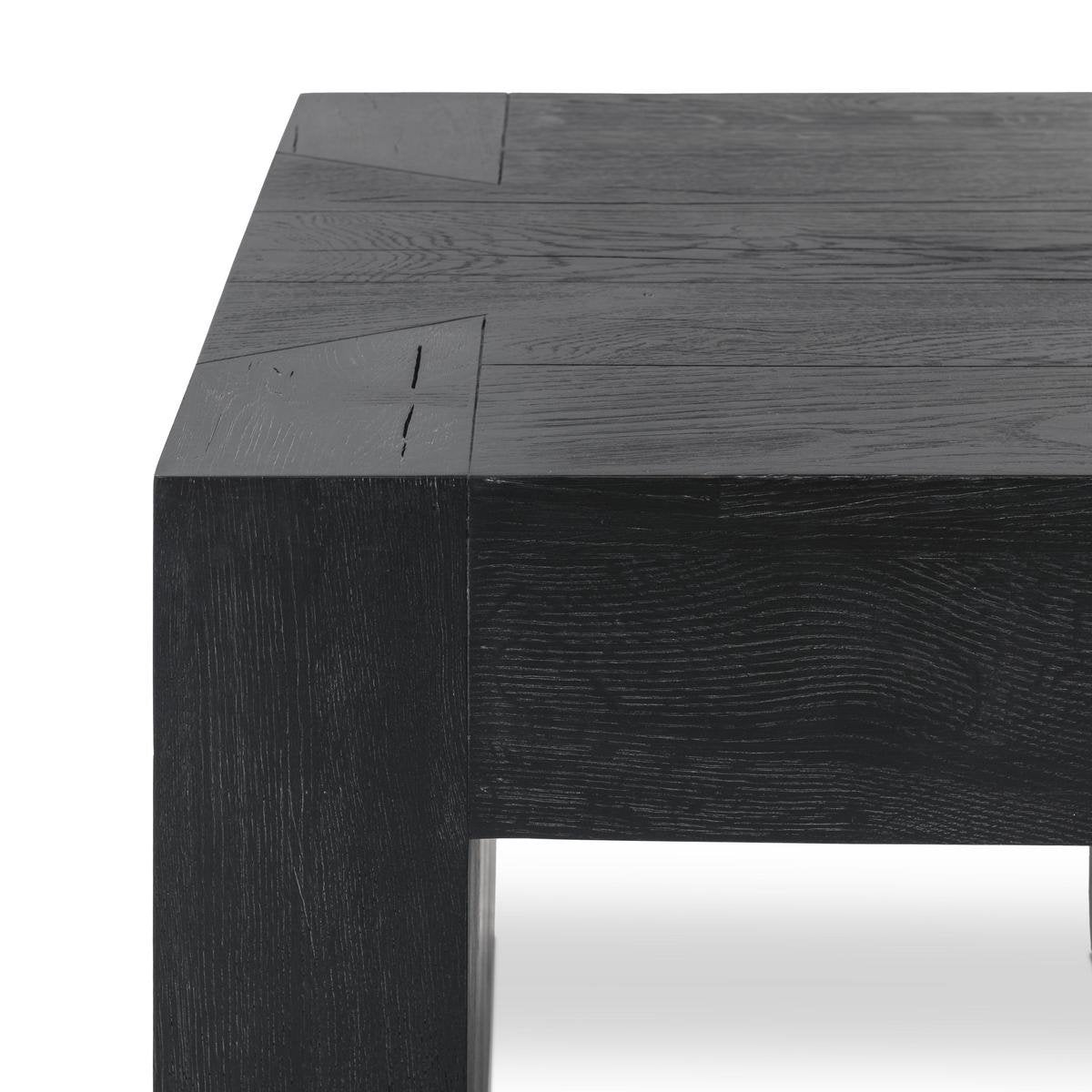 Aged Black Reclaimed Oak Accent & End Table Bristol End Table Collection
