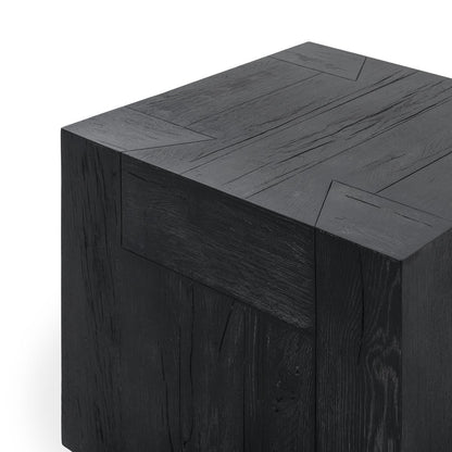 Aged Black Reclaimed Oak Accent & End Table Bristol End Table Collection
