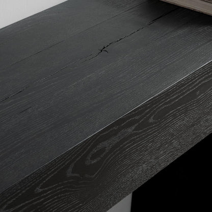 Aged Black Reclaimed Oak Console Table Bristol Console Table Collection