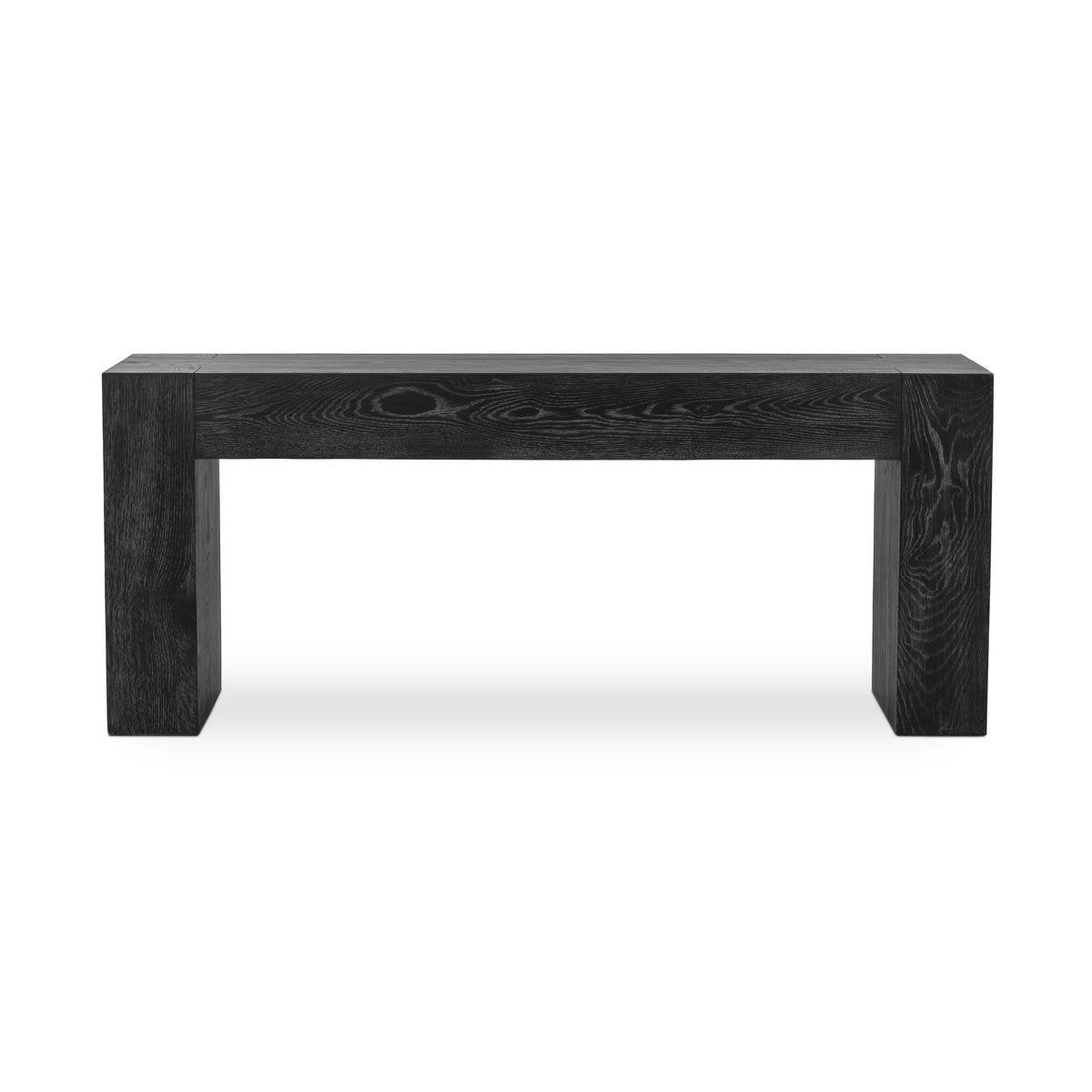 Aged Black Reclaimed Oak Console Table Bristol Console Table Collection