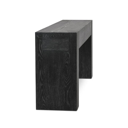Aged Black Reclaimed Oak Console Table Bristol Console Table Collection