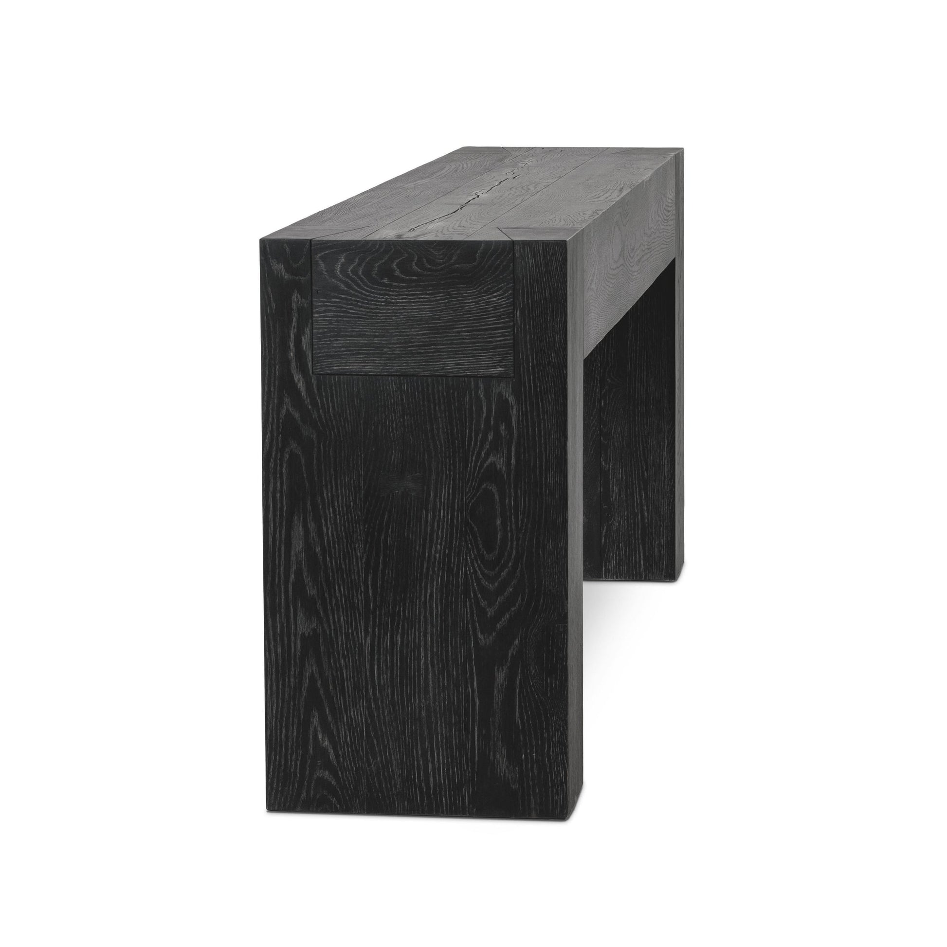 Aged Black Reclaimed Oak Console Table Bristol Console Table Collection
