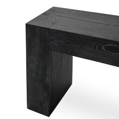 Aged Black Reclaimed Oak Console Table Bristol Console Table Collection