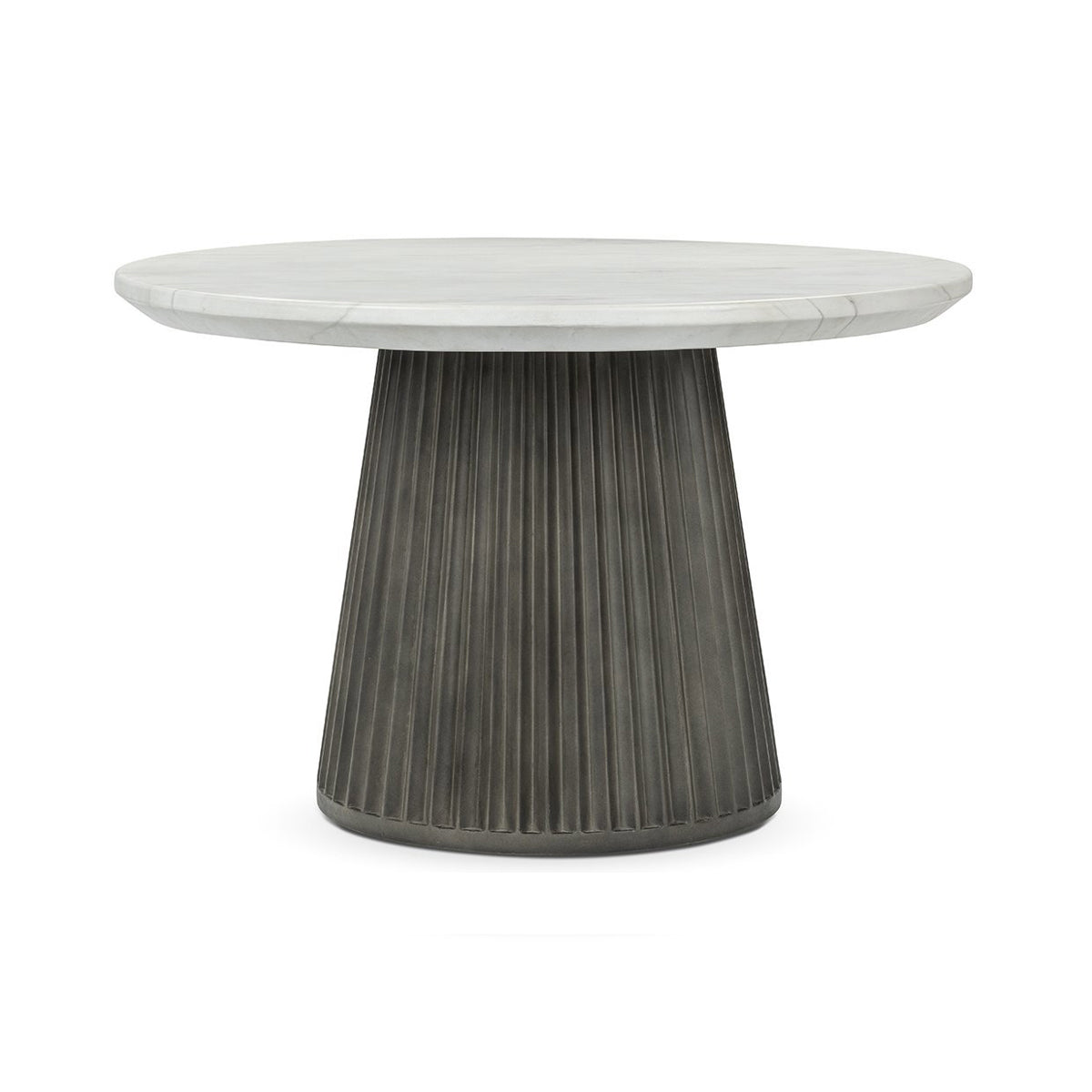 Caspia Outdoor Dining Table Snowdrift White/Black