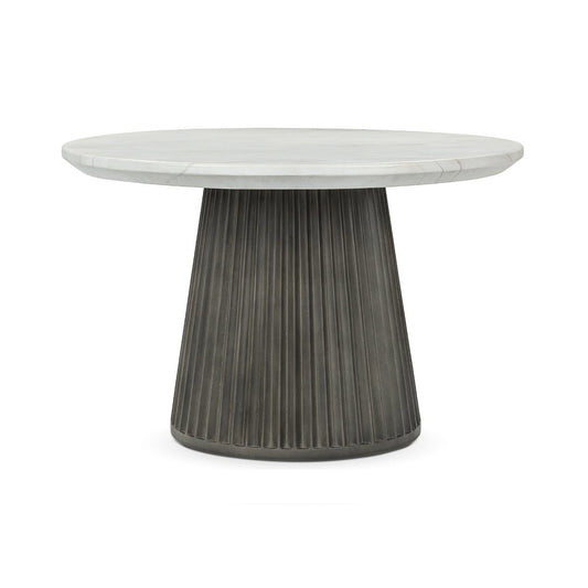 Caspia Outdoor Dining Table Snowdrift White/Black