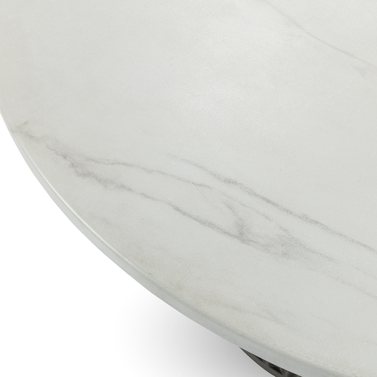 Caspia Outdoor Dining Table Snowdrift White/Black
