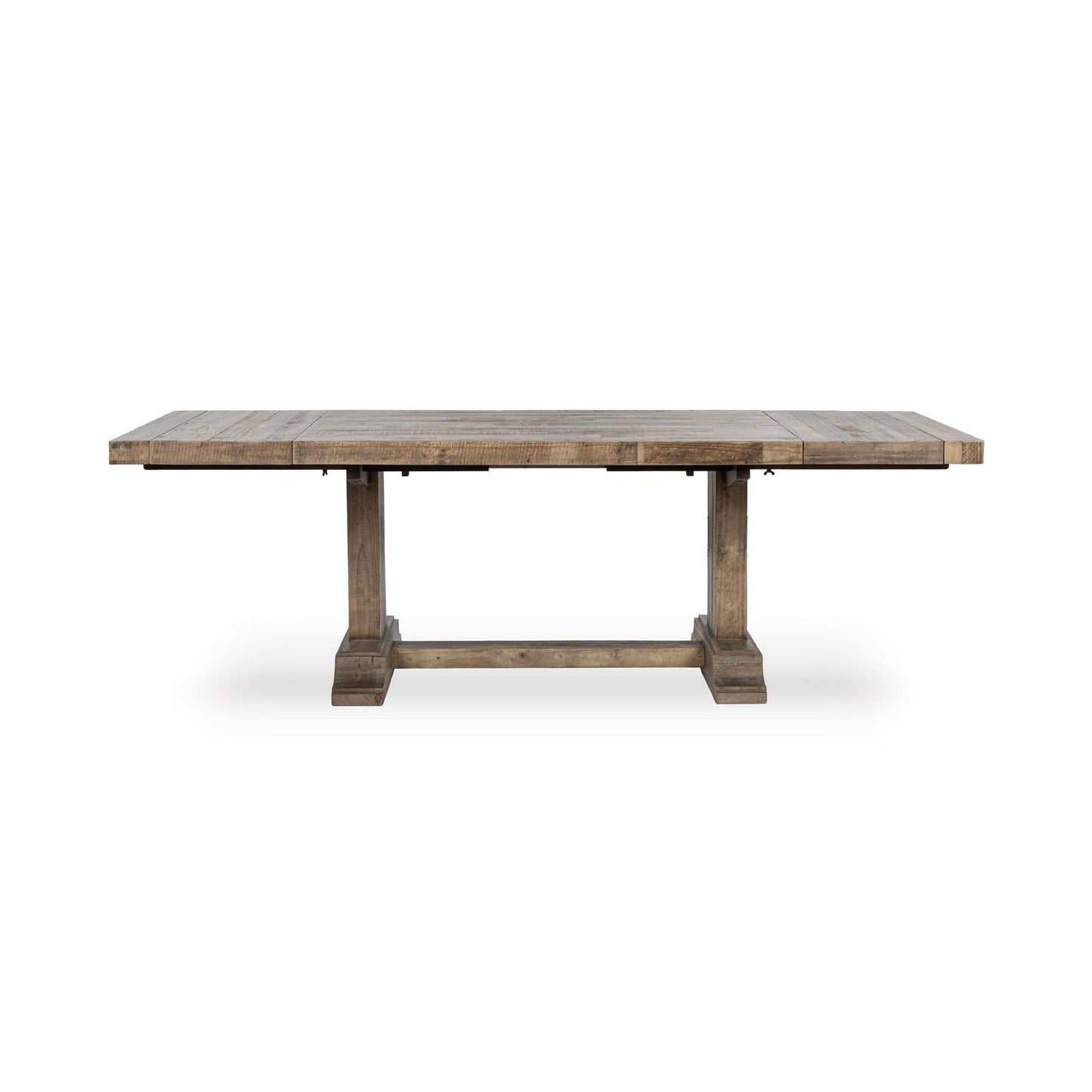 Warm Natural Reclaimed Pine Dining Table Dita Extendable Dining Table Collection