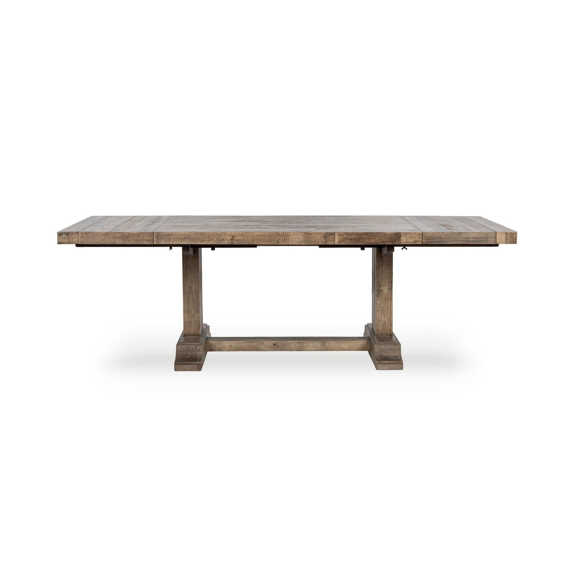 Warm Natural Reclaimed Pine Dining Table Dita Extendable Dining Table Collection