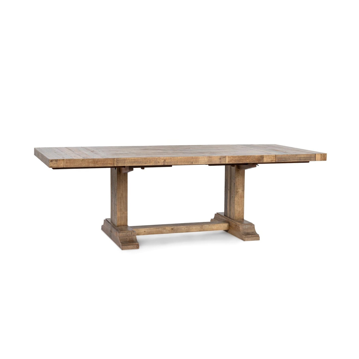Warm Natural Reclaimed Pine Dining Table Dita Extendable Dining Table Collection