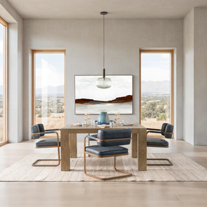 Cafe Brown Reclaimed Oak Dining Table Gilcrest Dining Table Collection