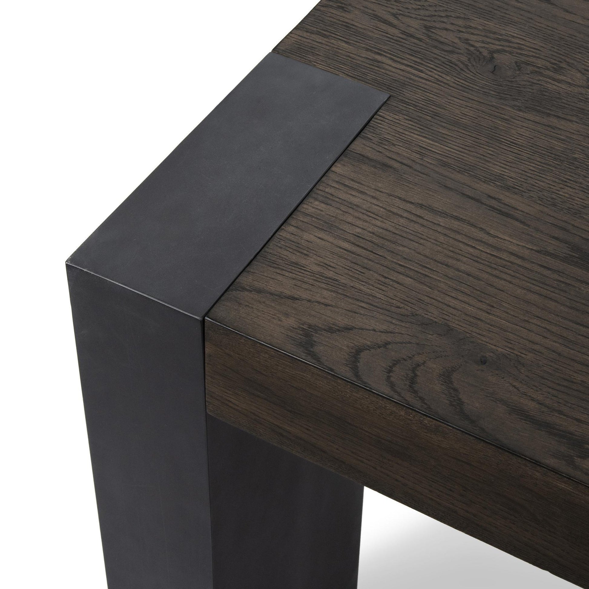 Toasted Brown Oak Veneer Dining Table Deaven Dining Table Collection